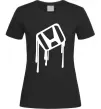Жіноча футболка Хонда краплі Чорний фото