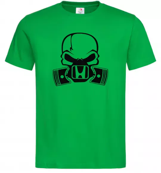 Чоловіча футболка Череп Хонда Зелений фото