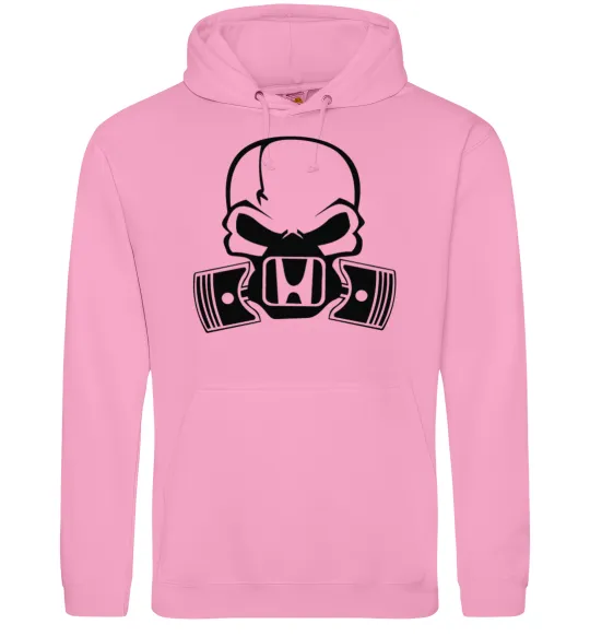 Женская толстовка (худи) Череп Хонда Розовый фото