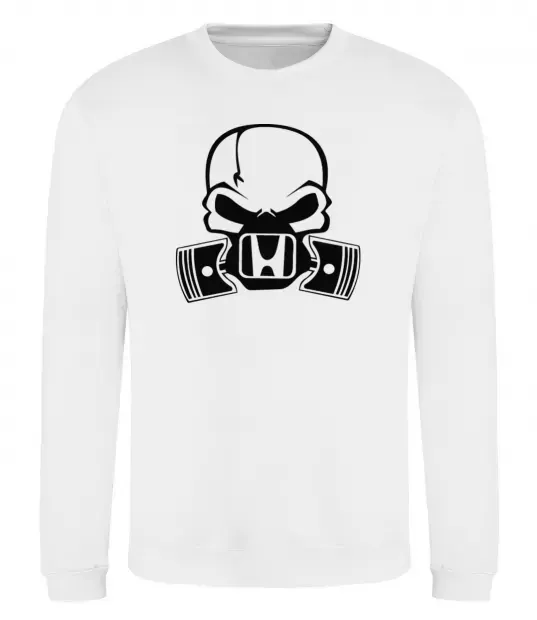 Свитшот Череп Хонда Белый фото