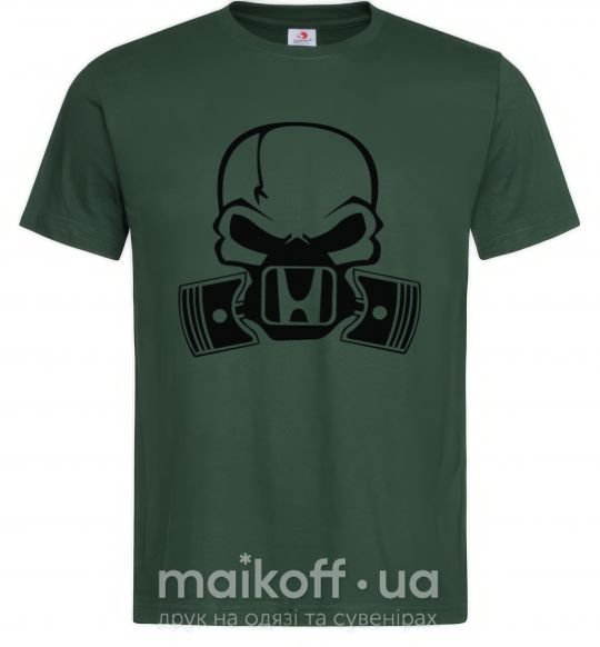 Чоловіча футболка Череп Хонда Темно-зелений фото