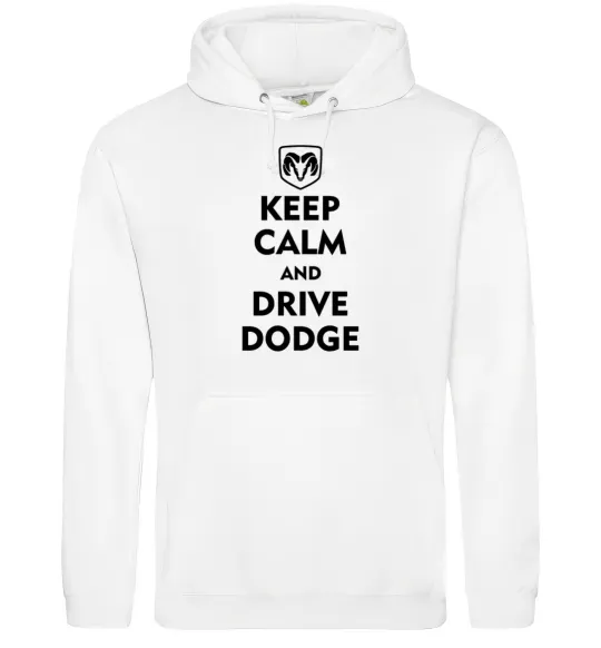 Мужская толстовка (худи) Drive Dodge Белый фото