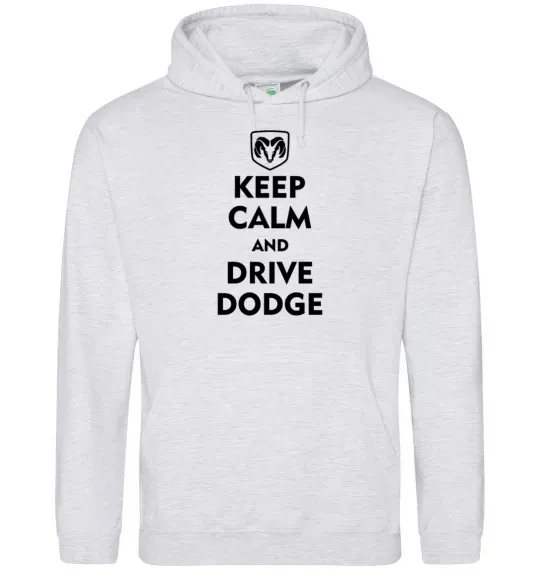Мужская толстовка (худи) Drive Dodge Серый меланж фото