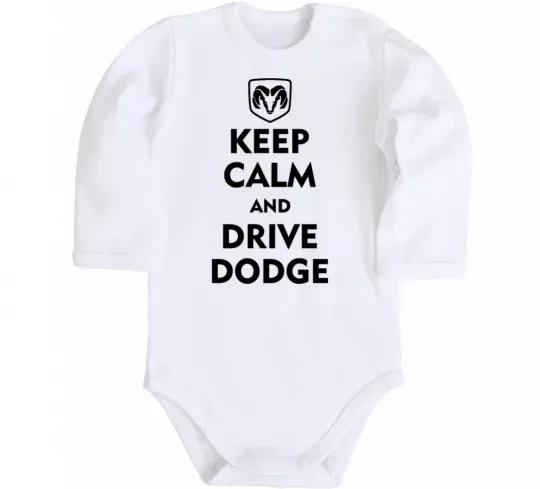 Детский боди Drive Dodge Белый фото