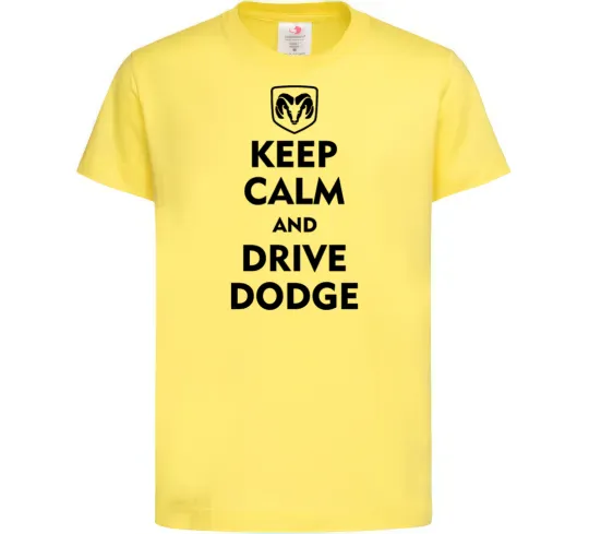 Дитяча футболка Drive Dodge Лимонний фото