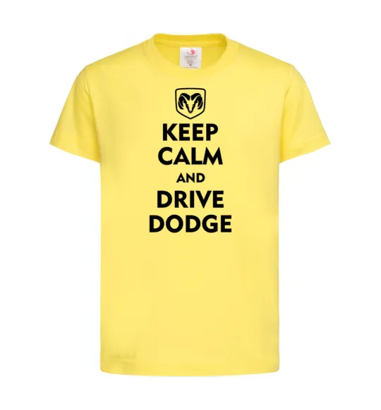 Дитяча футболка Drive Dodge Лимонний фото