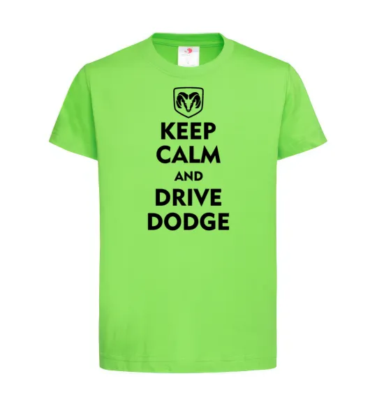 Дитяча футболка Drive Dodge Лаймовий фото