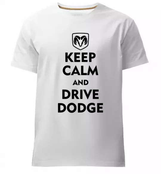 Мужская премиум футболка Drive Dodge Белый фото