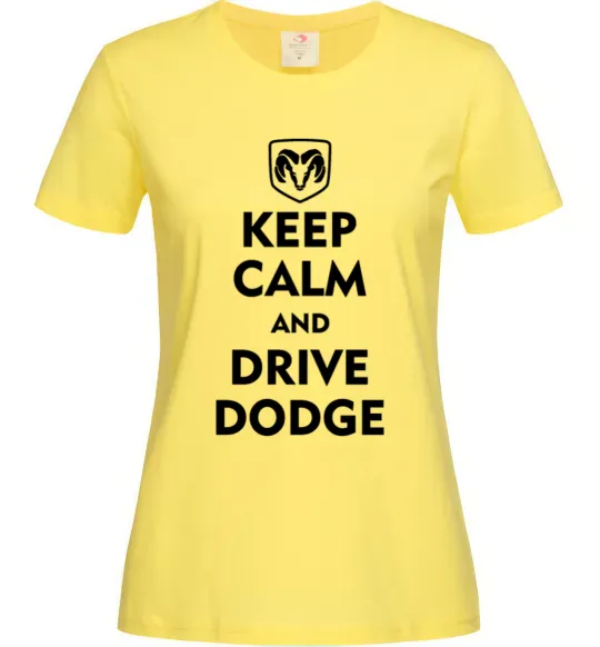 Жіноча футболка Drive Dodge Лимонний фото