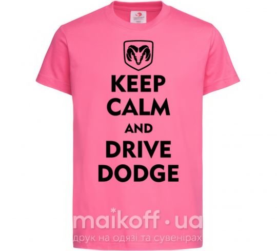 Детская футболка Drive Dodge Ярко-розовый фото