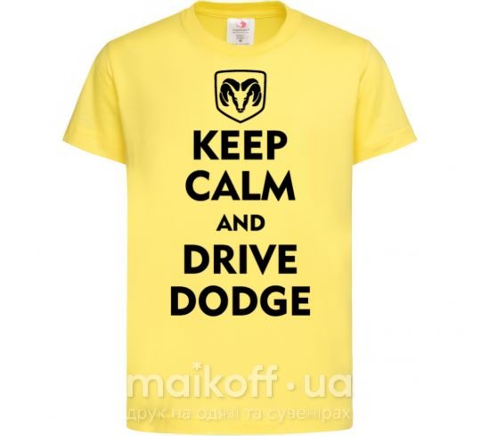 Детская футболка Drive Dodge Лимонный фото