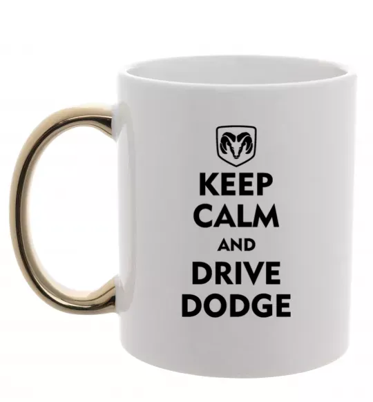 Чашка с цветной ручкой Drive Dodge Золото фото