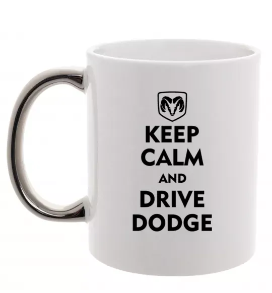 Чашка с цветной ручкой Drive Dodge Серебро фото
