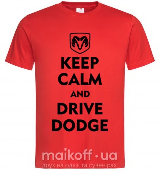 Мужская футболка Drive Dodge Красный фото