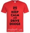 Мужская футболка Drive Dodge Красный фото
