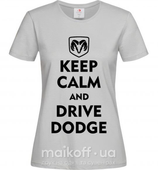 Женская футболка Drive Dodge Серый фото