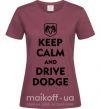 Женская футболка Drive Dodge Бордовый фото