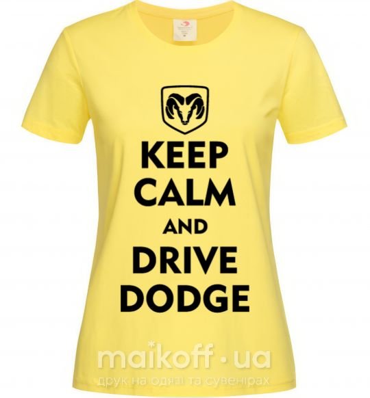 Жіноча футболка Drive Dodge Лимонний фото