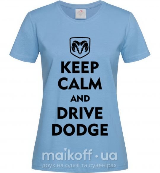 Жіноча футболка Drive Dodge Блакитний фото