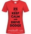 Женская футболка Drive Dodge Красный фото