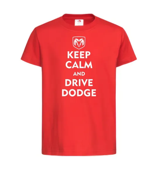 Дитяча футболка Drive Dodge Червоний фото