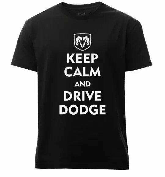 Мужская премиум футболка Drive Dodge Черный фото