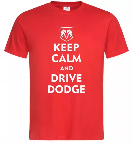 Мужская футболка Drive Dodge Красный фото