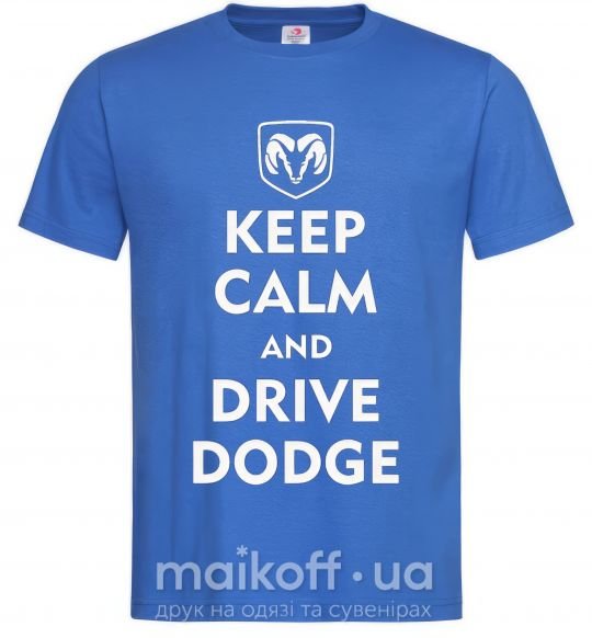 Чоловіча футболка Drive Dodge Яскраво-синій фото