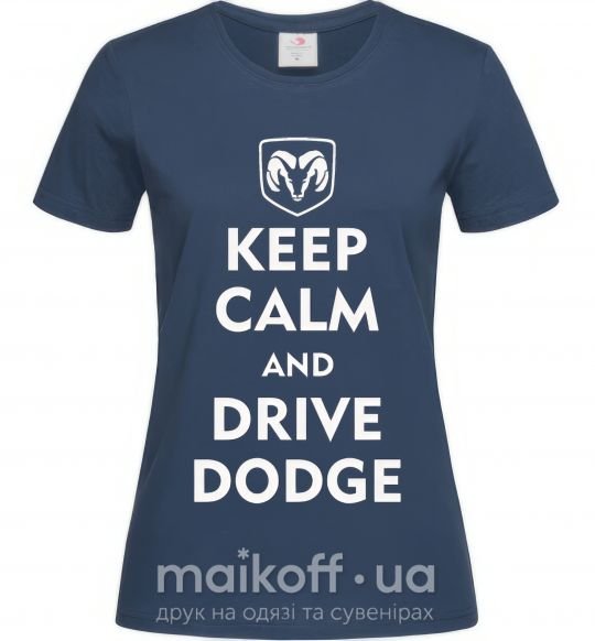 Жіноча футболка Drive Dodge Темно-синій фото