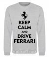 Свитшот Drive Ferrari Серый меланж фото