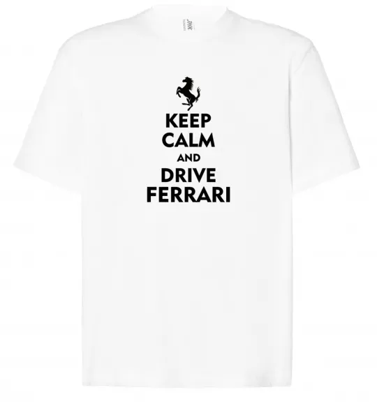 Футболка Оверсайз Drive Ferrari Білий фото