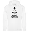 Мужская толстовка (худи) Drive Ferrari Белый фото