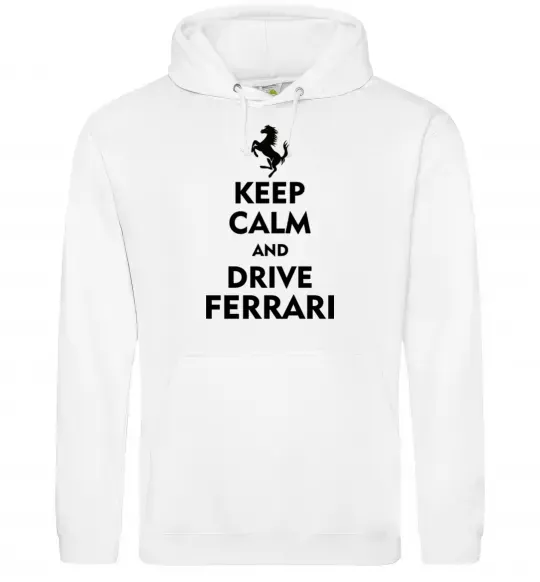 Жіноча толстовка (худі) Drive Ferrari Білий фото