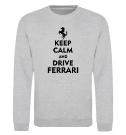Свитшот Drive Ferrari Серый меланж фото