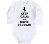 Дитячий бодік Drive Ferrari Білий фото