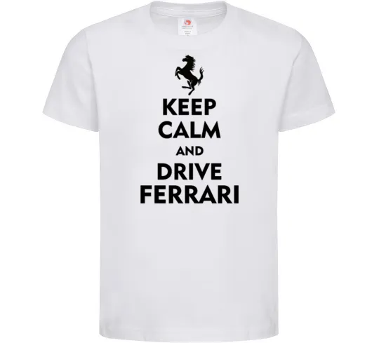 Дитяча футболка Drive Ferrari Білий фото