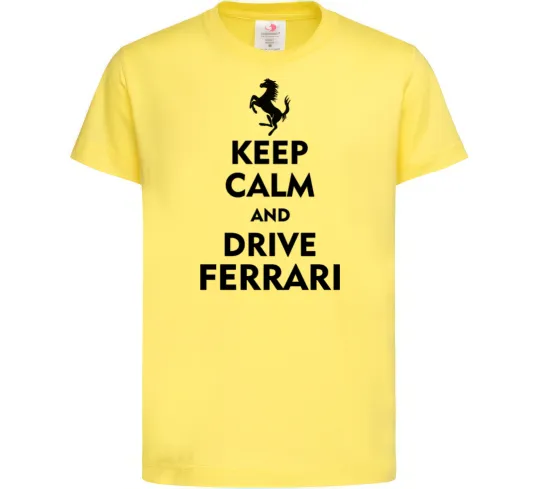 Дитяча футболка Drive Ferrari Лимонний фото