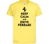 Дитяча футболка Drive Ferrari Лимонний Дитяча футболка Drive Ferrari Лимонний фото