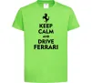 Дитяча футболка Drive Ferrari Лаймовий Дитяча футболка Drive Ferrari Лаймовий фото