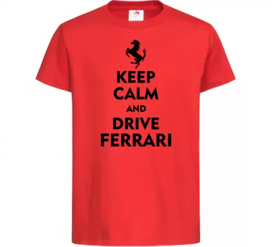 Дитяча футболка Drive Ferrari Червоний фото