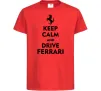 Дитяча футболка Drive Ferrari Червоний Дитяча футболка Drive Ferrari Червоний фото