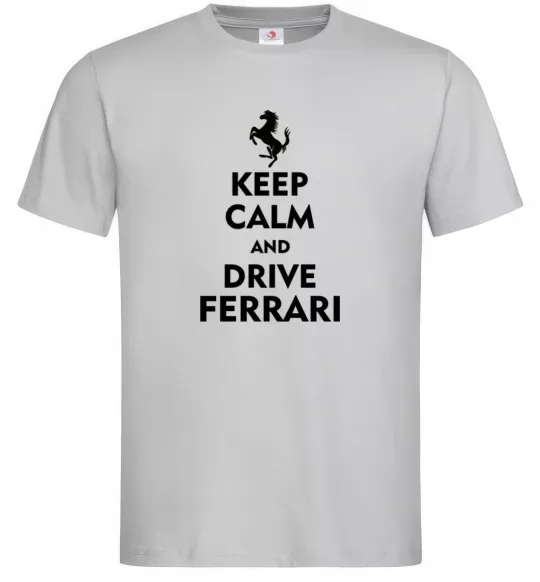 Чоловіча футболка Drive Ferrari Сірий фото