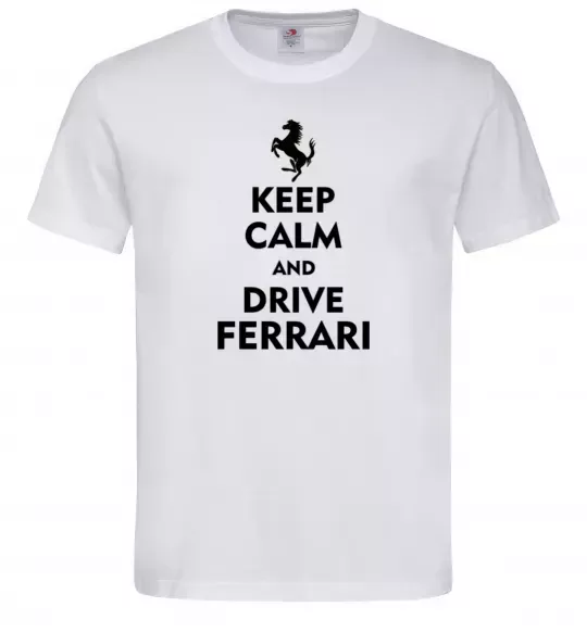 Чоловіча футболка Drive Ferrari Білий фото