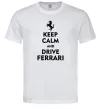 Чоловіча футболка Drive Ferrari Білий фото
