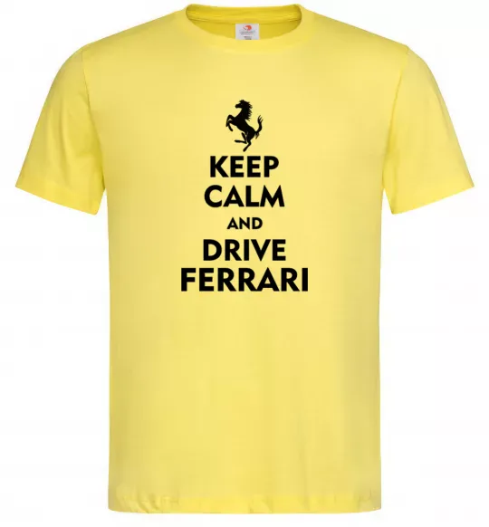 Чоловіча футболка Drive Ferrari Лимонний фото