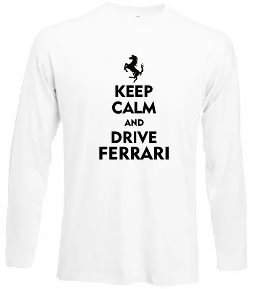 Лонгслив Drive Ferrari Белый фото