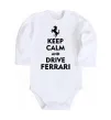 Детский боди Drive Ferrari Белый фото