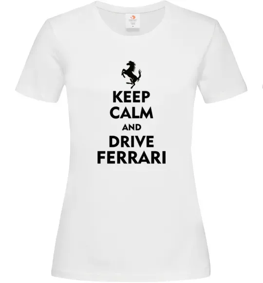 Жіноча футболка Drive Ferrari Білий фото