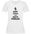Жіноча футболка Drive Ferrari Білий Жіноча футболка Drive Ferrari Білий фото
