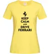 Жіноча футболка Drive Ferrari Лимонний Жіноча футболка Drive Ferrari Лимонний фото